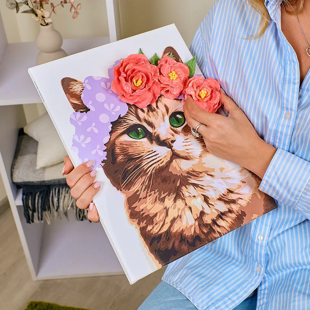 3D Paint by Numbers OKTO & Ideyka "Elegant Cat" thumbnail 7