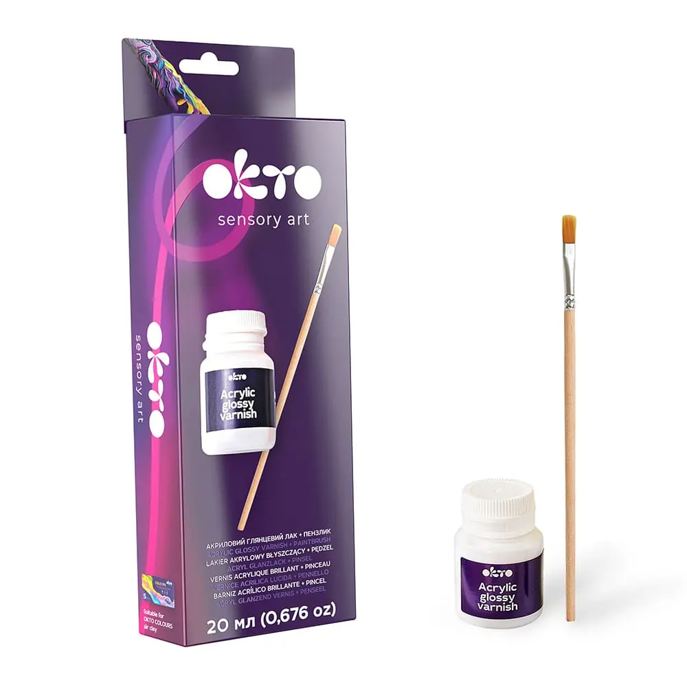 Acrylic glossy varnish + OKTO brush - View 1